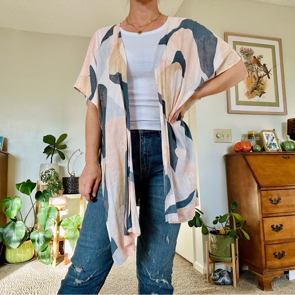 🌸Linen Kimono Shawl